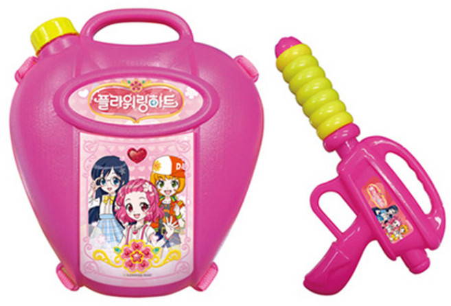 플라워링하트 배낭물총, 혼합 색상, 1개