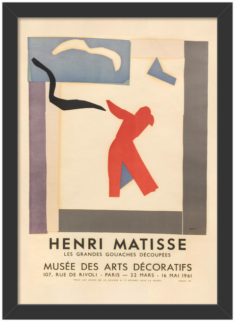 씽크어스 앙리마티스 액자 26 전시포스터1, 블랙