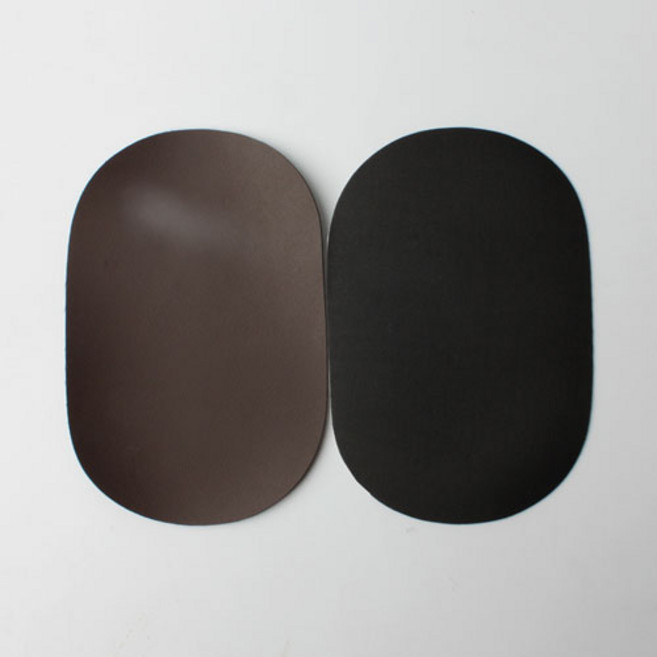 동화상가몰 인조가죽 무릎 팔꿈치패치, 다크브라운, 6개입