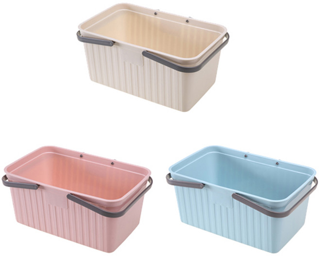 블럭마트 욕실 목욕바구니 랜덤 발송, 3개입