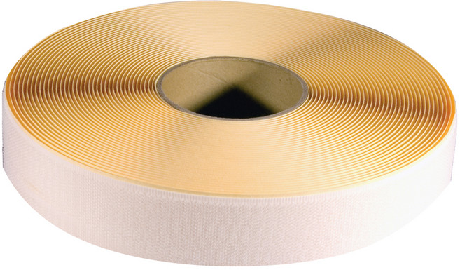 고무나라 벨크로 찍찍이 테이프 까슬이 흰색 18m, 1개