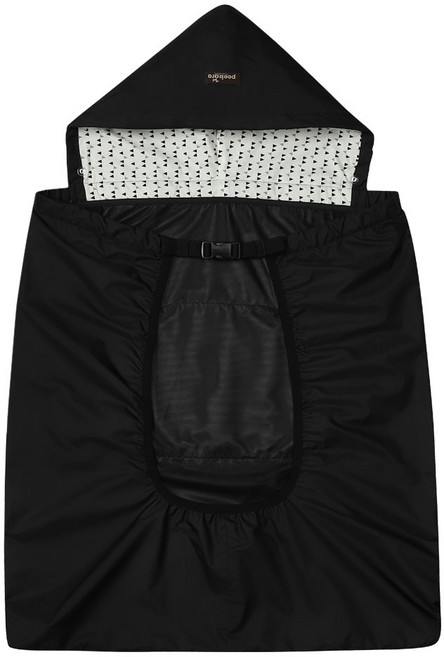 피카라 바람막이 워머 아기띠, 블랙