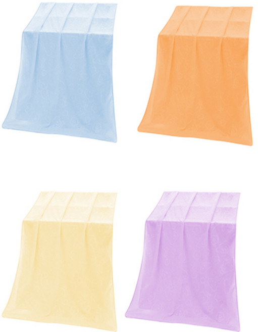 블럭마트 극세사 특대사이즈 비치타월 140 x 70 cm, 랜덤 발송, 4개