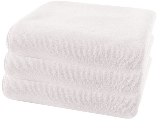블럭마트 빠른흡수 심플단색 비치타월 140 x 70 cm, 화이트, 3개