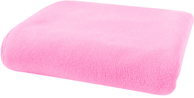 블럭마트 빠른흡수 심플단색 비치타월, 핑크, 1개