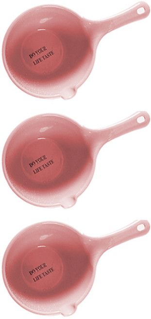 블럭마트 파스텔 욕실바가지, 핑크, 3개