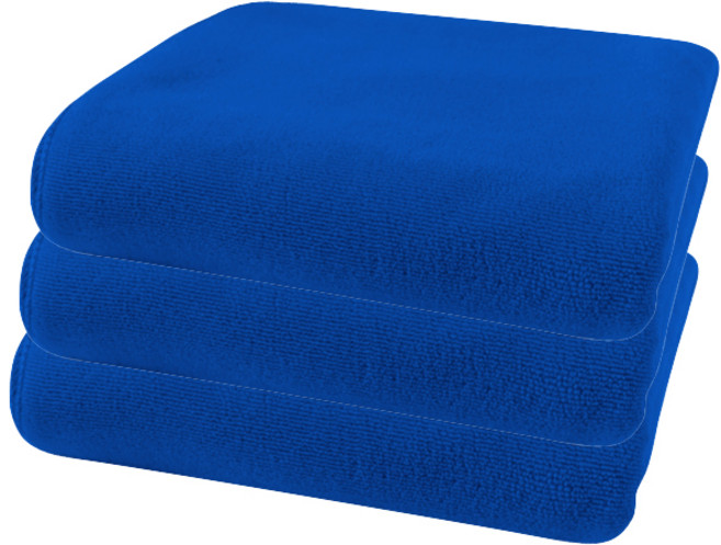 블럭마트 빠른흡수 심플단색 비치타월 140 x 70 cm, 블루, 3개
