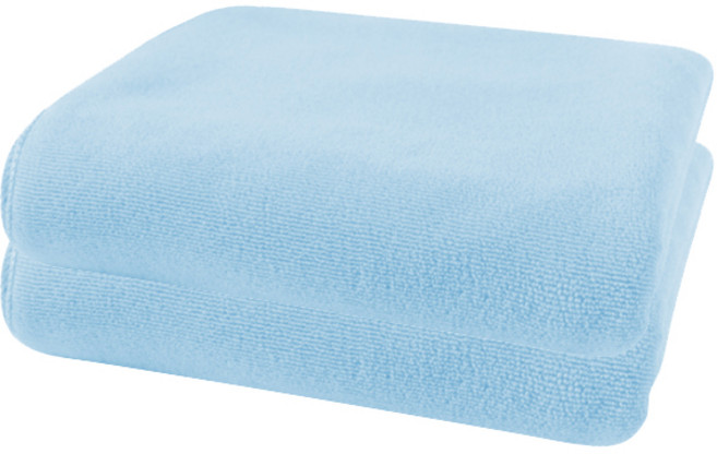 블럭마트 빠른흡수 심플단색 비치타월 140 x 70 cm, 스카이블루, 2개