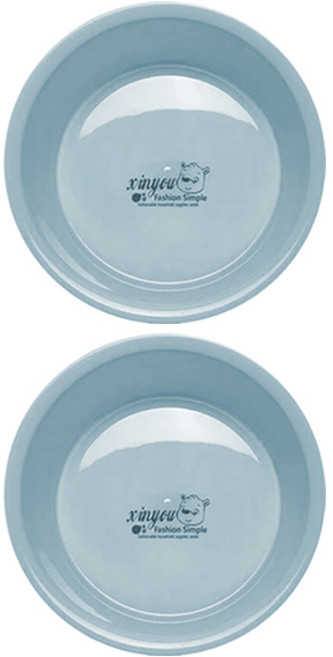 블럭마트 세면 겸용 목욕대야 L사이즈, 블루, 2개