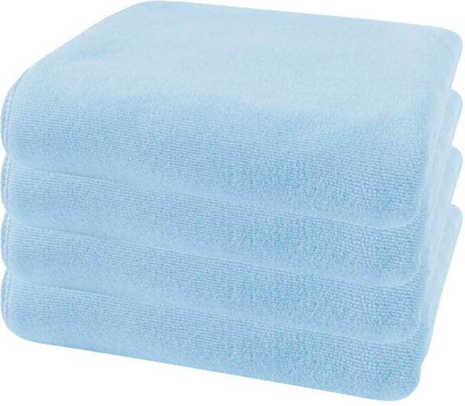 블럭마트 빠른흡수 심플단색 비치타월 140 x 70 cm, 스카이블루, 4개