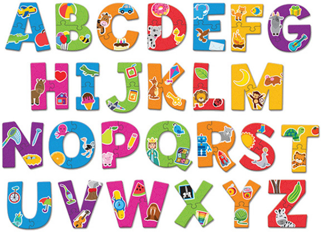 러닝리소스 알파벳 퍼즐 카드 대문자 LER8590, 52피스, 7종, 1개