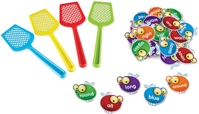 러닝리소스 파리찰싹 사이트워드 게임 LER8598, 혼합색상, 1세트