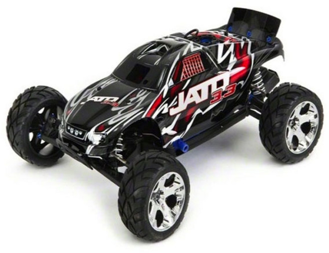TRAXXAS CB55077-1 Jato 3.3 2WD RTR Nitro 연료주입기 + 7.2V 팩배터리 + 배터리, 혼합 색상, 1개