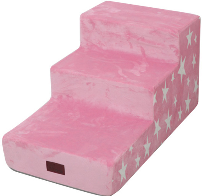 레드퍼피 퐁플라 버블 펫 스텝 3단, 핑크스타, 1개