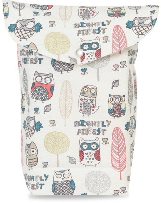 루솔 기저귀파우치 세로 타입, 부엉부엉 나무 숲