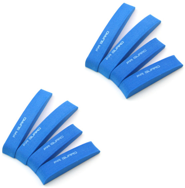 블럭마트 EVA 차량용 문콕방지가드 4p 세트, 블루, 2개