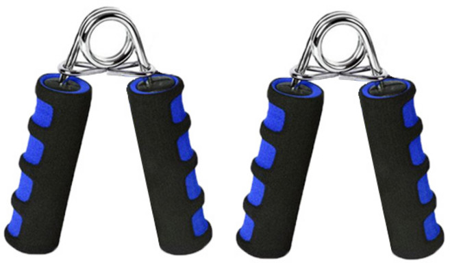 런웨이브 8그립 프리미엄 악력기 2p, 블루, 2개