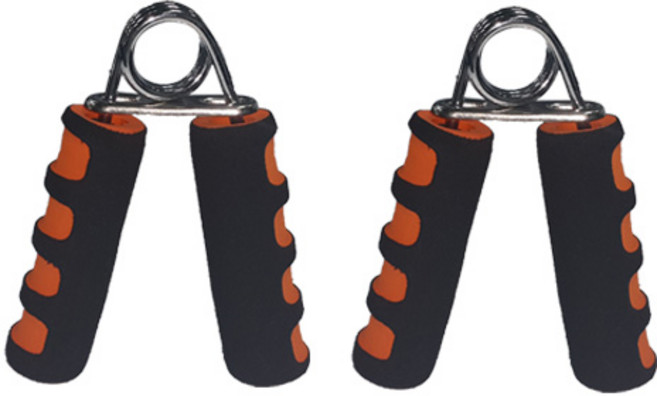 런웨이브 8그립 프리미엄 악력기 2p, 오렌지, 2개