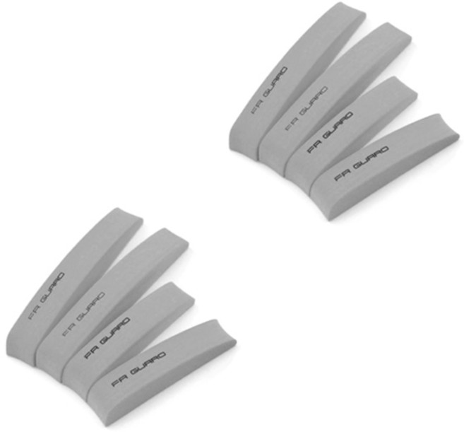 블럭마트 EVA 차량용 문콕방지가드 4p 세트, 그레이, 2세트