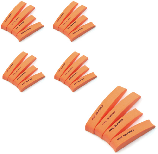 블럭마트 EVA 차량용 문콕방지가드 4p 세트, 오렌지, 5세트