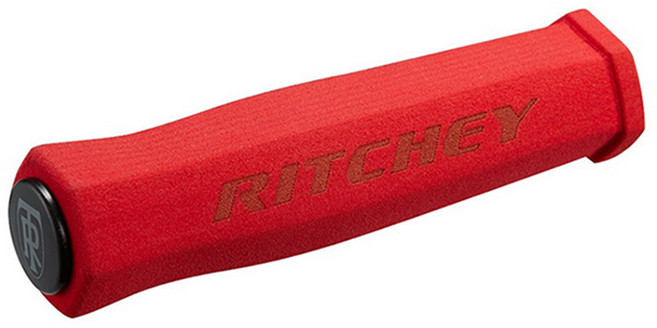 Ritchey WCS 칼라 TRUE 고밀도 스펀지 폼 자전거 그립 130mm, 레드, 1개