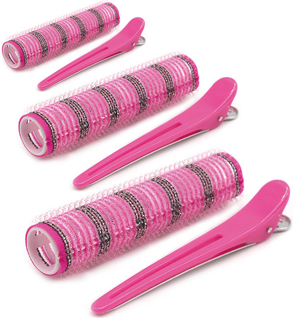 헤어베스트 집게 구르프 소 HBF053, 혼합 색상, 3개입