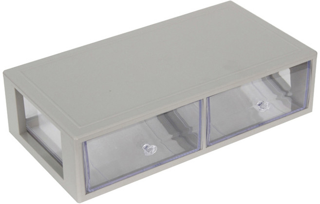 하라코리아 모니터 받침대 2칸 깊은 큰서랍, 그레이