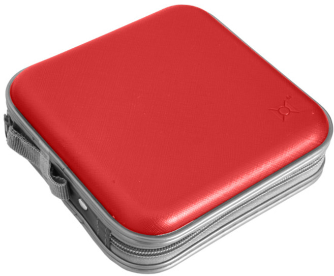 노트케이스 40매 수납 CD 케이스, NCD-4001(레드), 1개