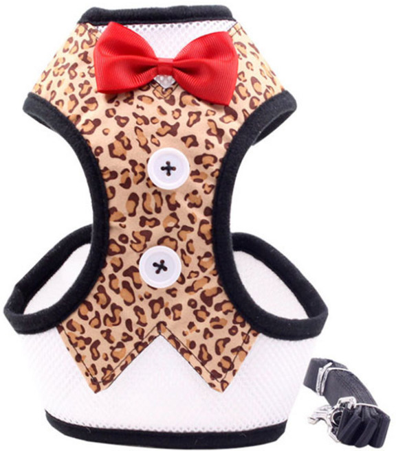 비케이 강아지 나비넥타이 하네스 L, 3, 1개