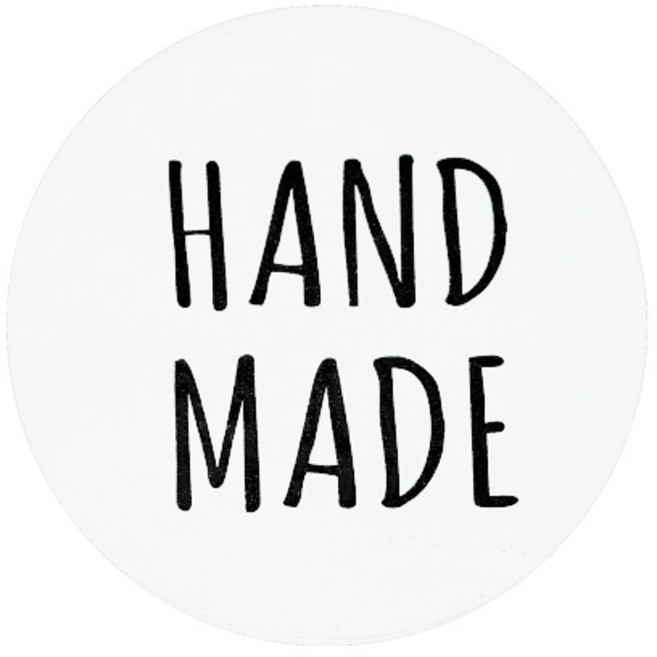 도나앤데코 투명 원형스티커, 핸드메이드, 60개