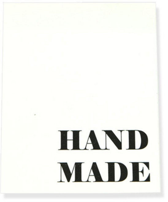 도나앤데코 직사각 핸드메이드 스티커, 화이트, 50개