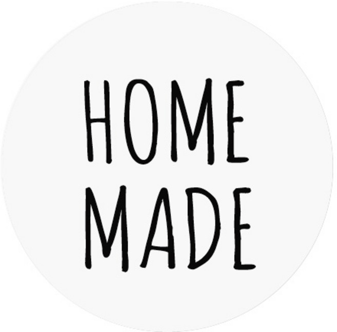 도나앤데코 투명 원형스티커, 홈메이드, 60개