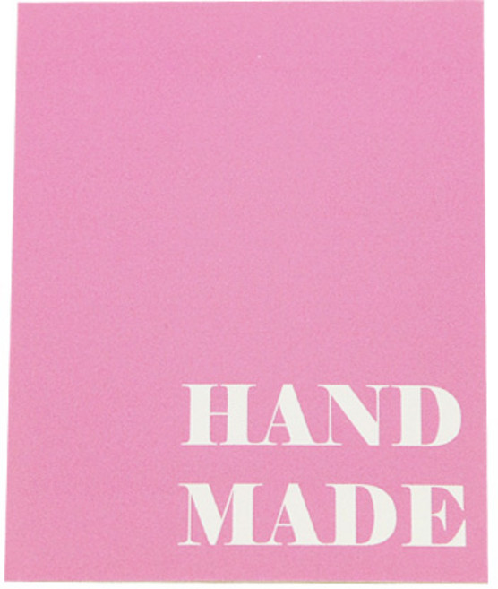 도나앤데코 직사각 핸드메이드 스티커, 핑크화이트, 50개