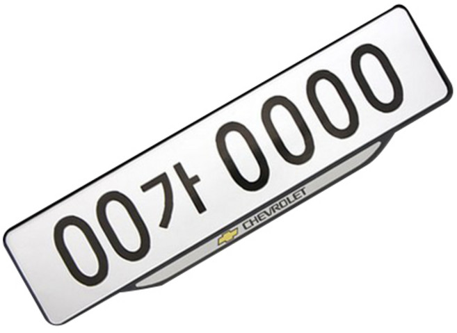 카템 번호판 플레이트, 기타, 1개, 쉐보레 순정