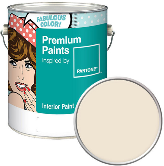 팬톤 내부용 실내벽면 무광 페인트, 110907PearledIvory, 4L, 1개