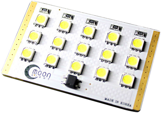 문라이트 자동차 다용도 15LED 범용램프 31mm브라켓타입, 1개