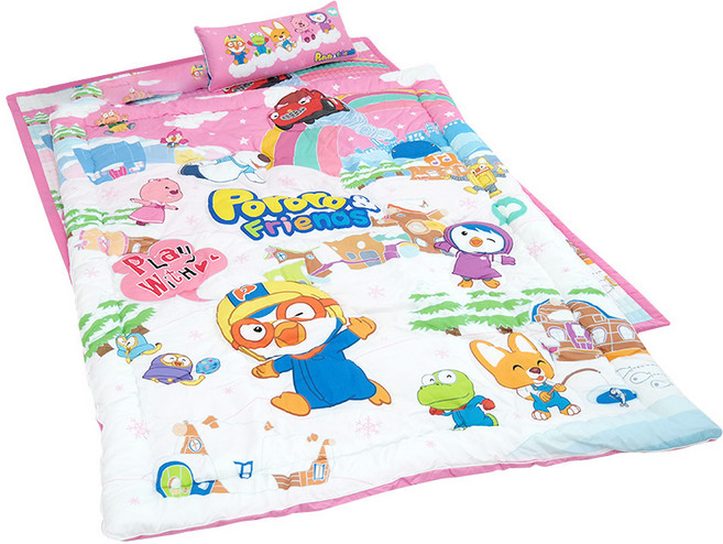 시은데코 뽀로로 월드 카페트세트, 핑크