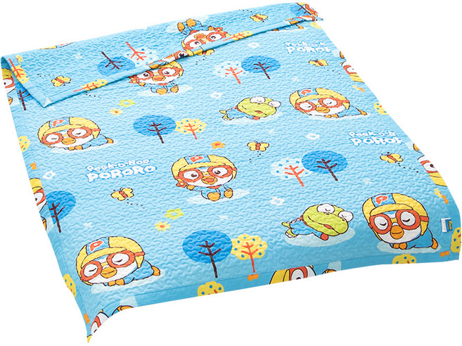 시은데코 뽀로로 피크닉 레이온 유아누비이불, 블루
