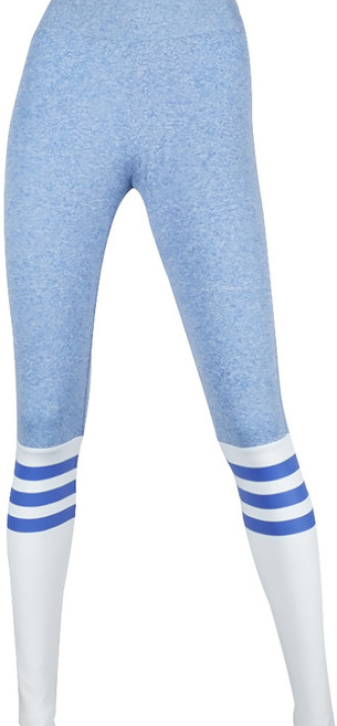 DM 여성용 캔디 줄무늬 스포츠 레깅스