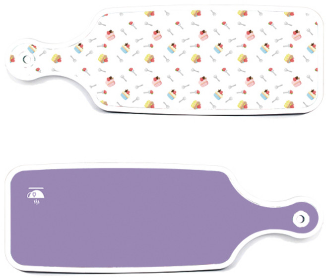 로엠디자인 서빙 도마 보드 2p 세트, 보라 + 케익, 1세트