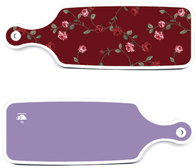 Loem 보라 서빙 도마 2p 세트, 보라 + 장미적색, 1세트