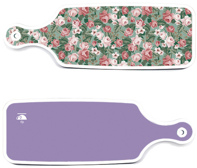 Loem 보라 서빙 도마 2p 세트, 보라 + 흑록색가든플라워, 1세트