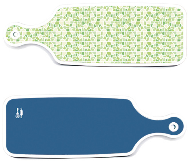 Loem 다크블루 서빙 도마 2p 세트, 다크블루, 그린타일, 1세트