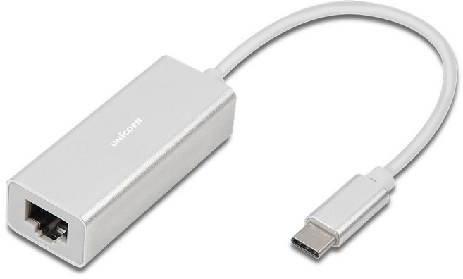 유니콘 C타입 USB 2.0 유선랜 어댑터 노트북용, TC-100N, TC-100N-1개