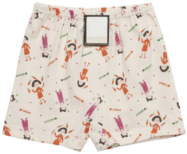 위드오가닉 키즈용 야채조아 사각팬티