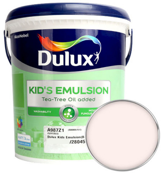 듀럭스 키즈 에멀전 무광 페인트, GlowGarden, 3L, 1개