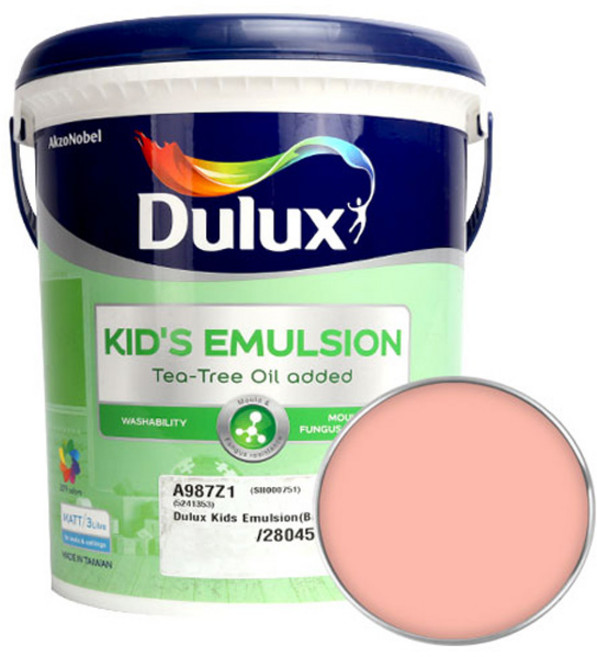 듀럭스 키즈 에멀전 무광 페인트, FlamingoTint, 3L, 1개