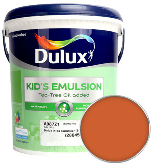 듀럭스 키즈 에멀전 무광 페인트, BloodOrangeZest, 3L, 1개