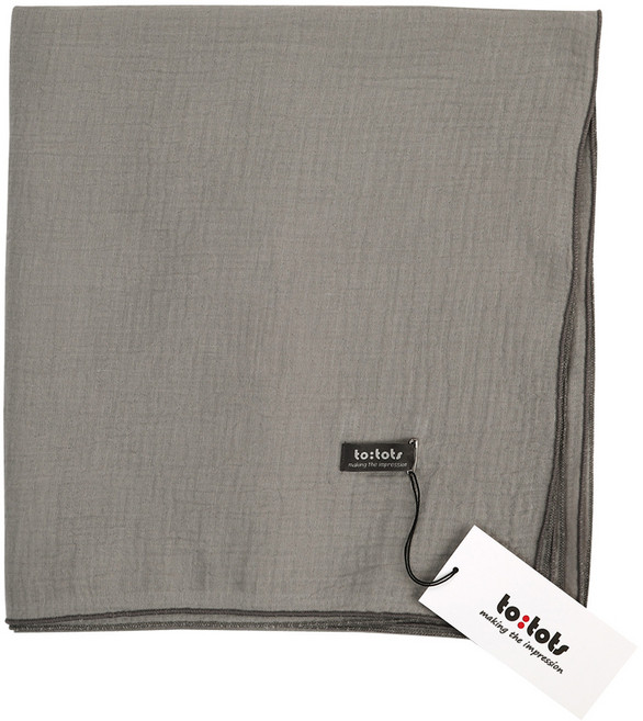 투토츠 유아용 인디 거즈 블랭킷 포 스트롤러, 그레이