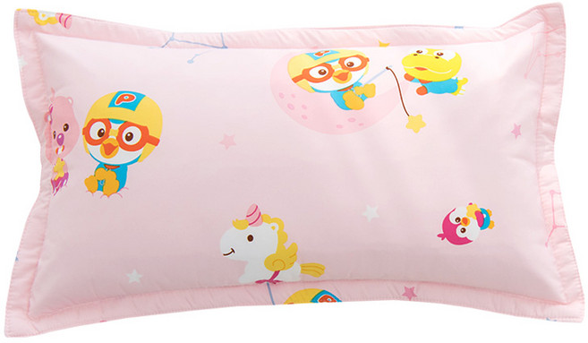 시은데코 뽀로로 별 알러지케어 베개커버, 핑크